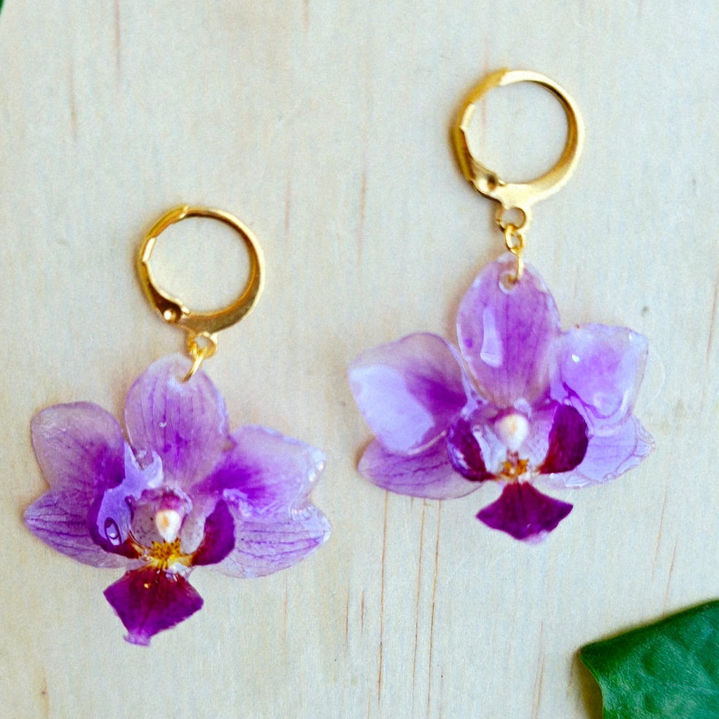 Aretes Orquídea Phalaenopsis Mini