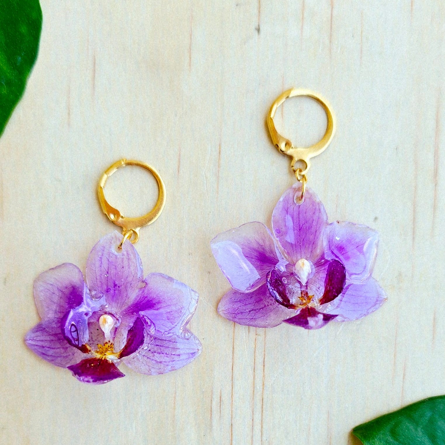 Aretes Orquídea Phalaenopsis Mini