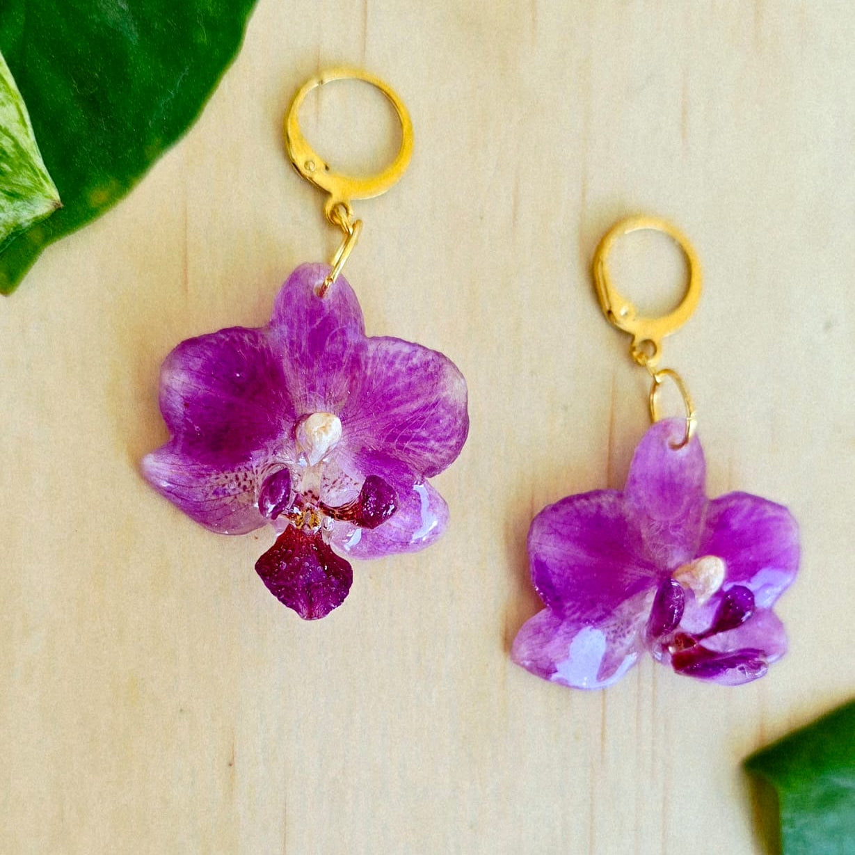 Aretes Orquídea Phalaenopsis Mini