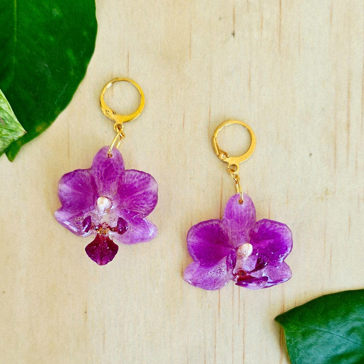Aretes Orquídea Phalaenopsis Mini