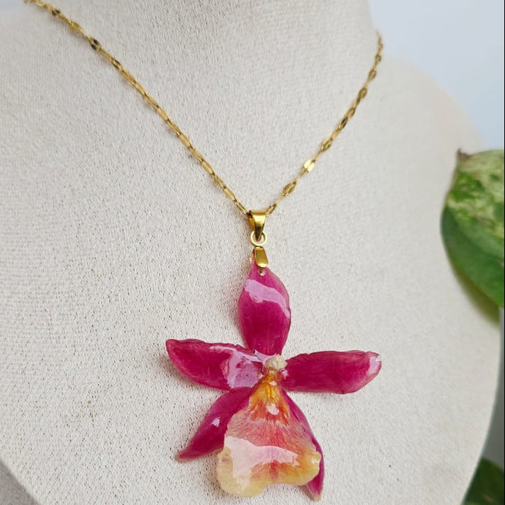 Collar orquídea Colmanara