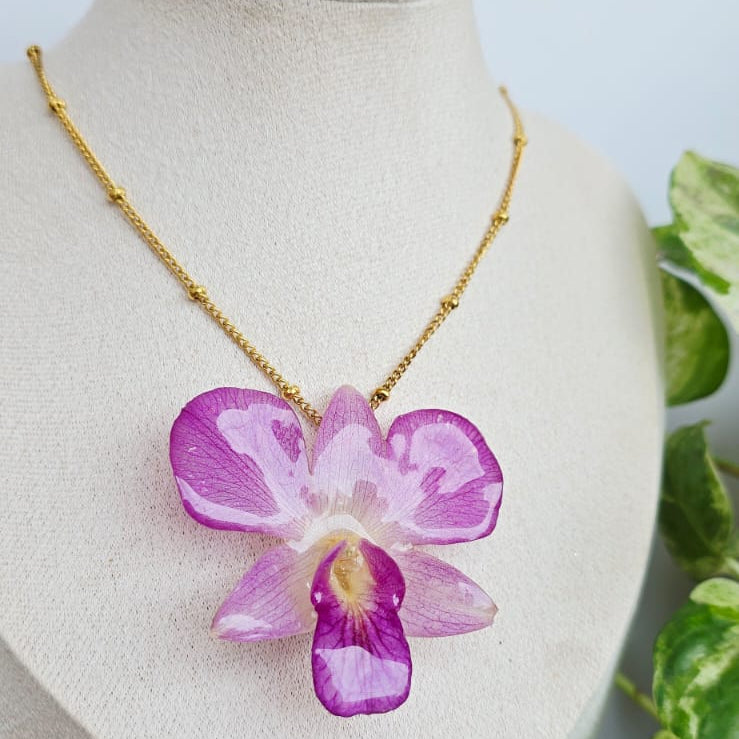 Collar orquídea Dendrobium