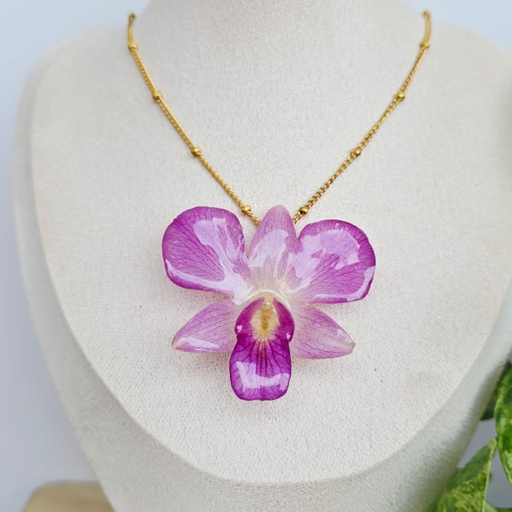Collar orquídea Dendrobium