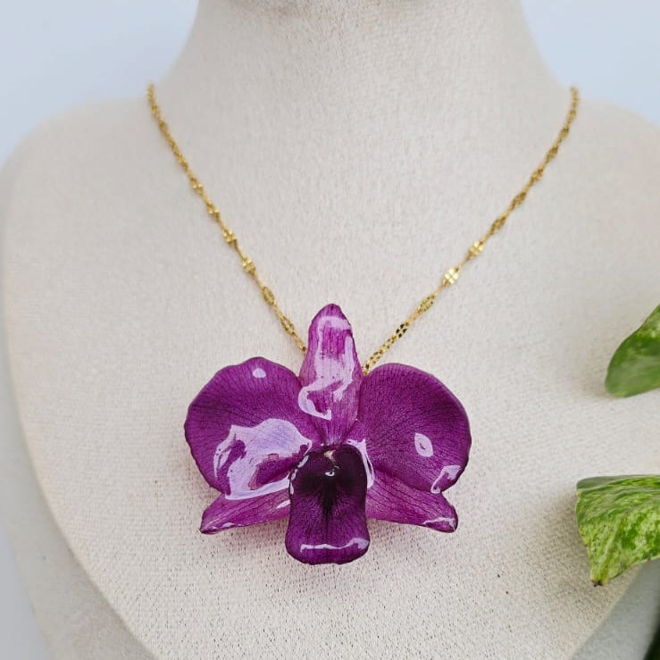 Collar orquídea Dendrobium
