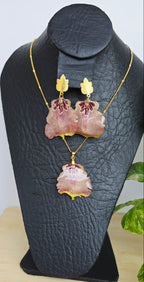 Conjunto labelo de orquídea Oncidium