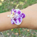 Pulsera ajustable orquídea Phalaenopsis