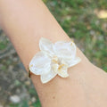 Pulsera ajustable orquídea Phalaenopsis