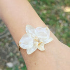 Pulsera ajustable orquídea Phalaenopsis