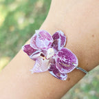 Pulsera ajustable orquídea Phalaenopsis