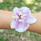Pulsera ajustable orquídea Phalaenopsis