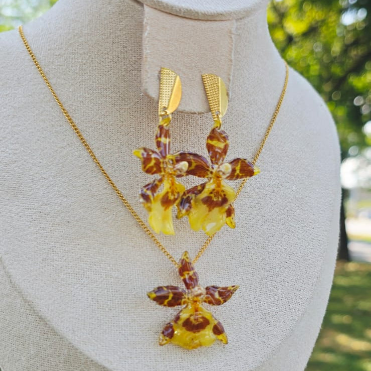 Conjunto orquídea Oncidium