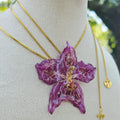 Collar ajustable orquídea Odontoglossum