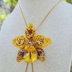 Collar ajustable orquídea Odontoglossum