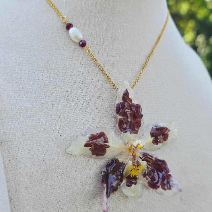 Collar orquídea Odontoglossum