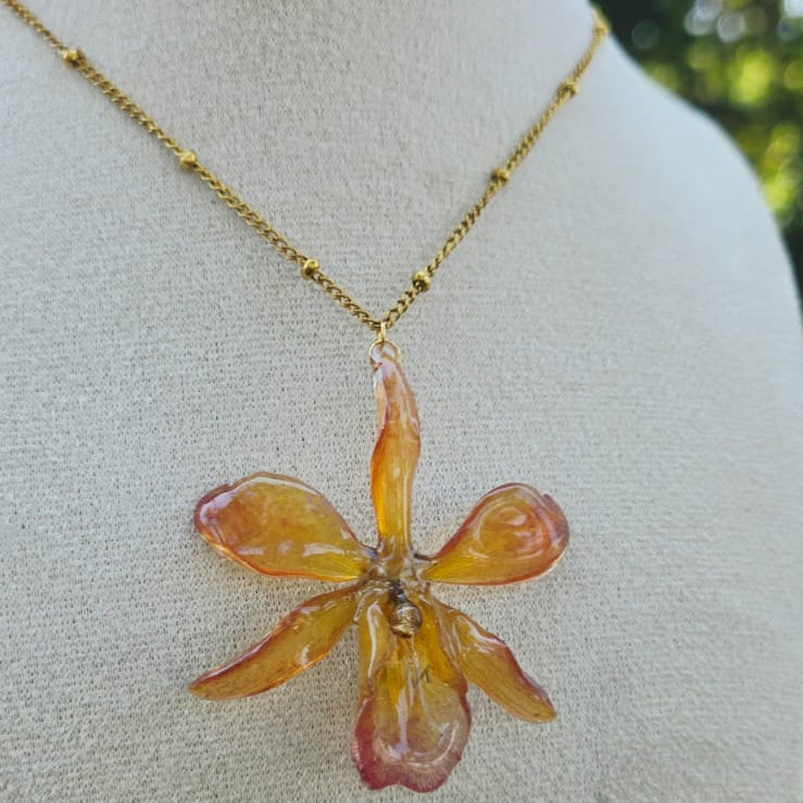 Collar orquídea mini Cattleya