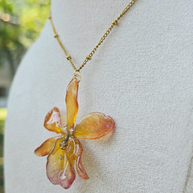 Collar orquídea mini Cattleya
