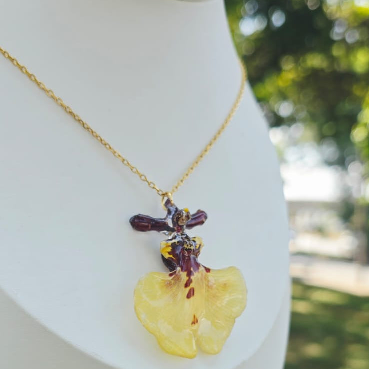 Collar orquídea Oncidium