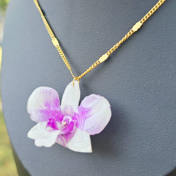 Collar orquídea Dendrobium