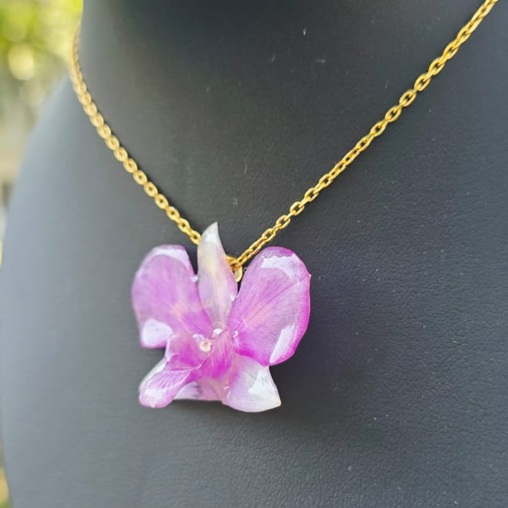 Collar orquídea Dendrobium
