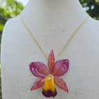 Collar orquídea mini Cattleya