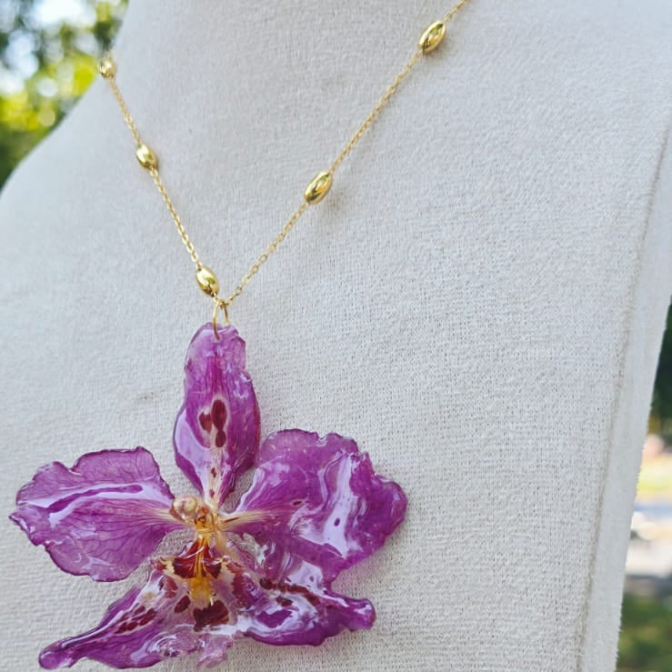 Collar orquídea Odontoglossum