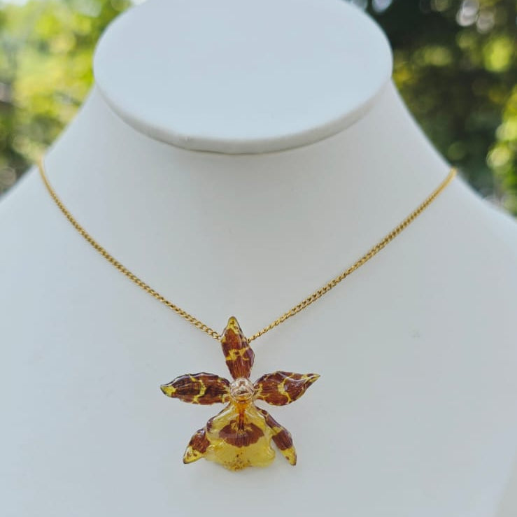 Collar orquídea Oncidium