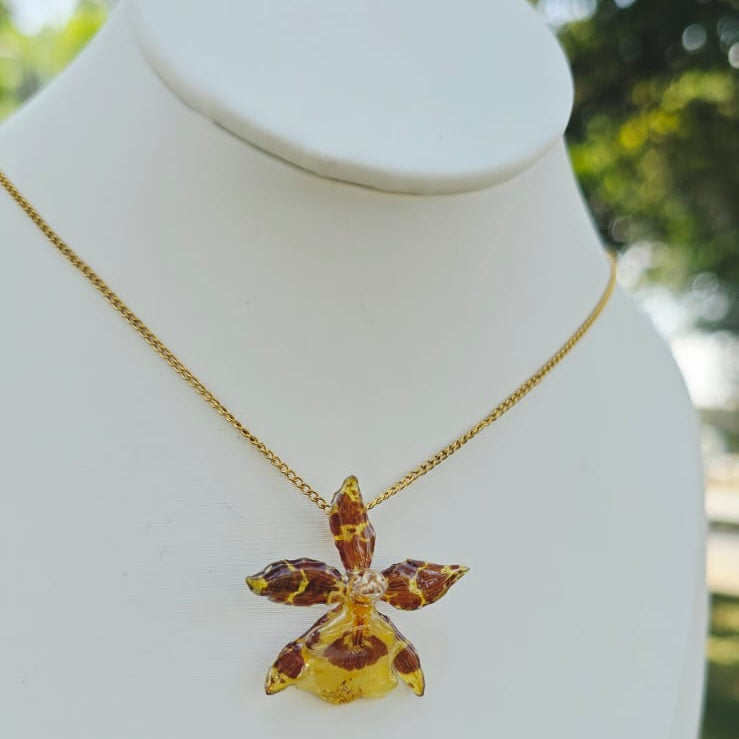 Collar orquídea Oncidium