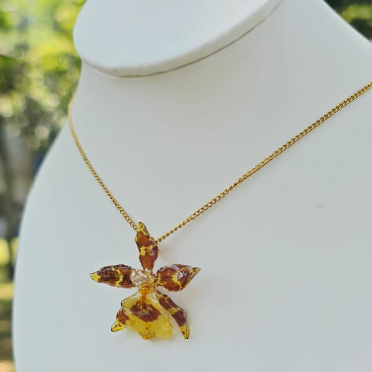 Collar orquídea Oncidium