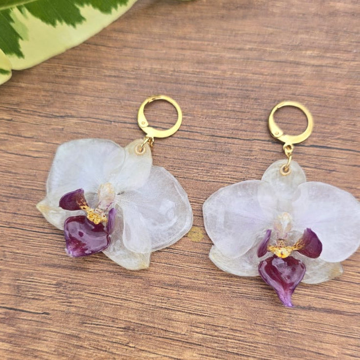 Aretes Orquídea Phalaenopsis