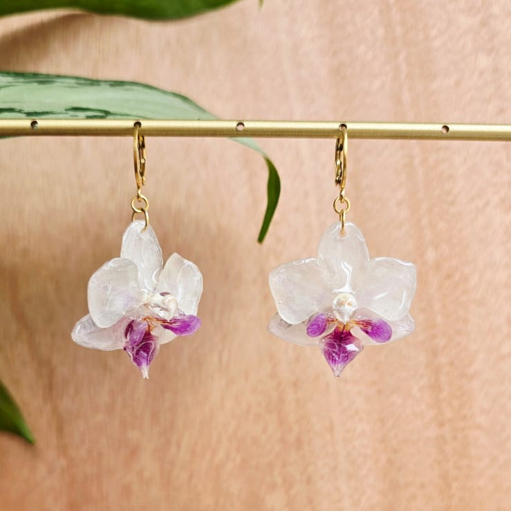 Aretes Orquídea Phalaenopsis