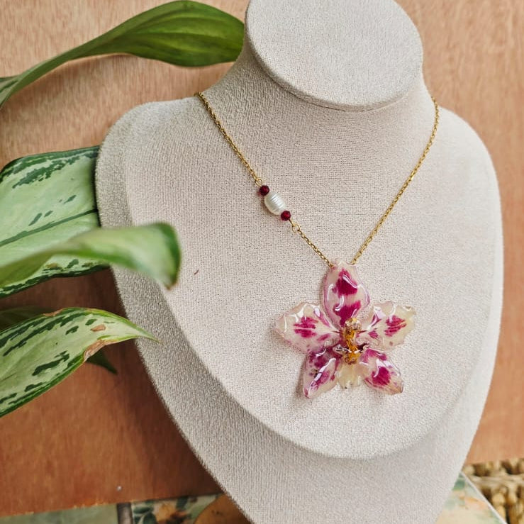 Collar orquídea Odontoglossum