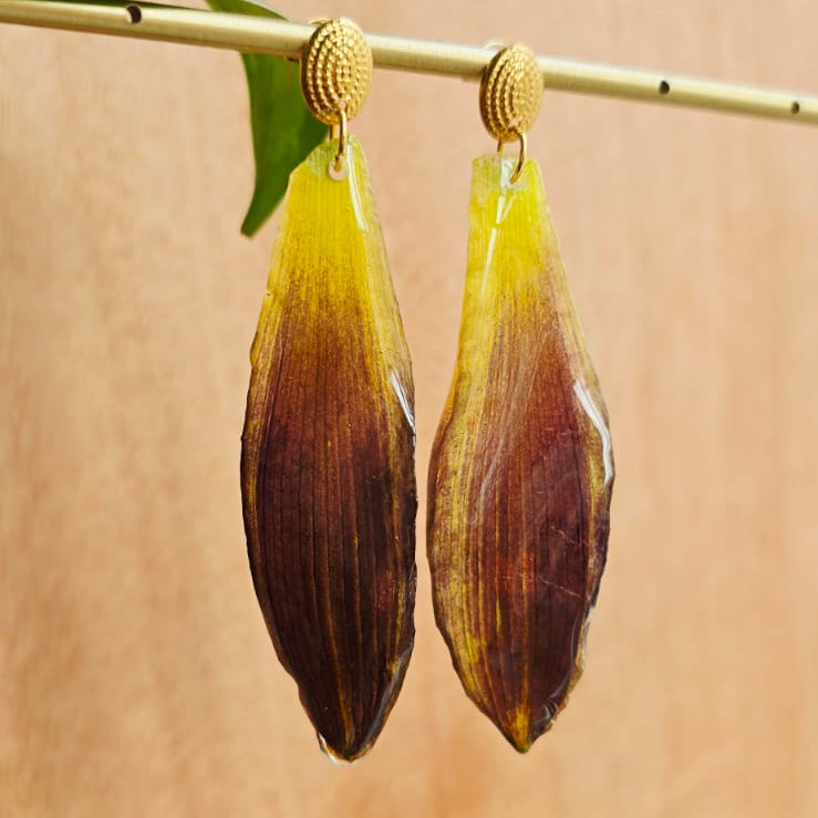 Pendientes pétalos de Lirios