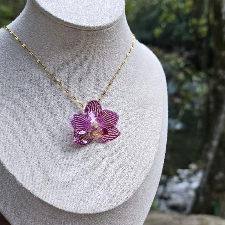 Collar orquídea Phalaenopsis