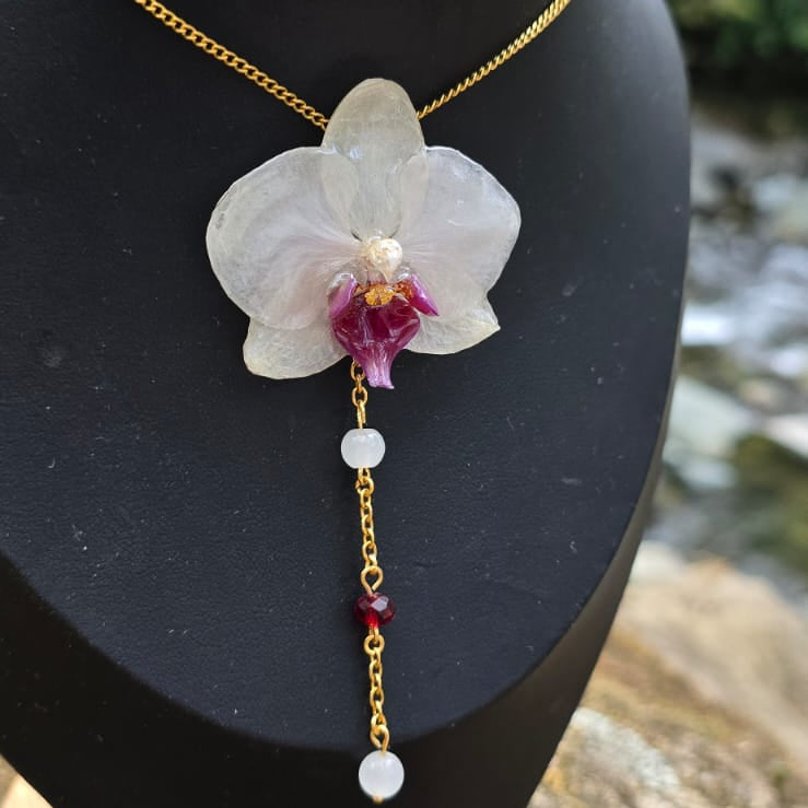 Collar orquídea Phalaenopsis