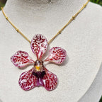 Collar orquídea Vanda
